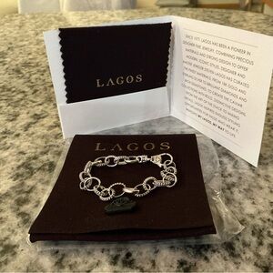 Lagos elegant Silver Bead Chain Bracelet